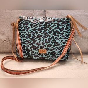 Consuela Downtown Crossbody (Blue Animal Print)
